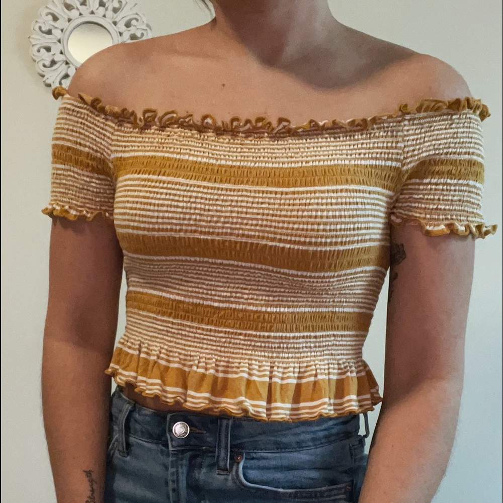 Off-The-Shoulder Cropped Top